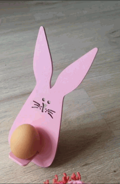 Easter Egg Holder Bunny Free CDR Vectors Art