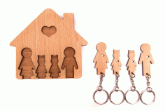 Personalized Key Holder Wall Key Rack For Laser Cut Free CDR Vectors Art