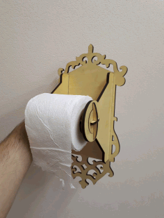 Toilet Paper Holder For Laser Cut Free CDR Vectors Art