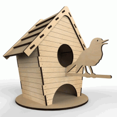 Birdhouse Birdfeeder Layout For Laser Cut Free CDR Vectors Art