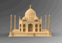 Laser Cut Taj Mahal 3d Puzzle Free CDR Vectors Art