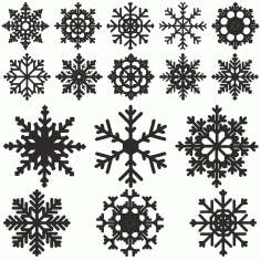 Laser Cut Snowflakes Ornament Free CDR Vectors Art