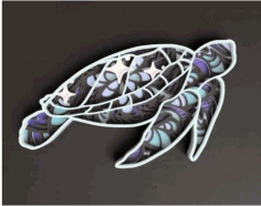 Sea Turtle Mandala Free CDR Vectors Art