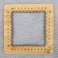 Knitting Tension Square Gauge For Laser Cut Free CDR Vectors Art