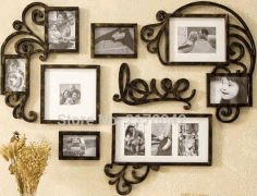 Love Picture Frame Set Wall Art Decoration For Laser Cut Free CDR Vectors Art