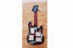 Guitar Picture Frame Photos Rock For Laser Cut Free DXF File
