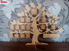 Tree Family Frame For Laser Cut Free CDR Vectors Art