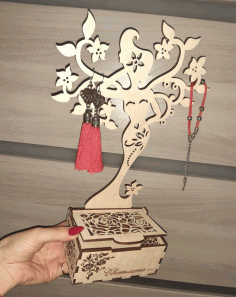 Girl Jewelry Stand For Laser Cut Free CDR Vectors Art