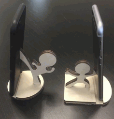 Karate Phone Stand For Laser Cut Free CDR Vectors Art