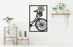 Bicycle Wall Decorand Free CDR Vectors Art
