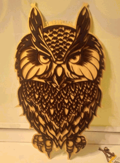 Owls Panel Wall Decor For Laser Cut Free CDR Vectors Art