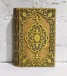 Decorative Book Box Birch Plywood For Laser Cut Free CDR Vectors Art