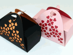 Valentines Day Gift Box Template For Laser Cut Free CDR Vectors Art