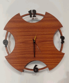 Contemporary Design Wall Clock For Laser Cut Free CDR Vectors Art