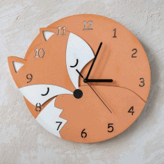 Modern Contemporary Wall Clock For Laser Cut Free CDR Vectors Art