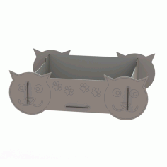 Wooden Cat Bed Cat Crib Pet Furniture For Laser Cut Free CDR Vectors Art