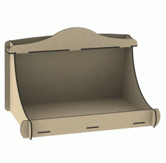 Wooden Simple Dog House Dog Bed For Laser Cut Free CDR Vectors Art