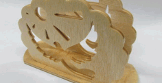 Wooden Napkin Holder For Laser Cut Free DXF File