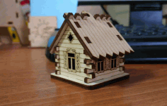 House Hut Cnc Template For Laser Cut Free CDR Vectors Art