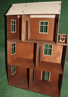 Miniature Dollhouse 3mm For Laser Cut Free CDR Vectors Art