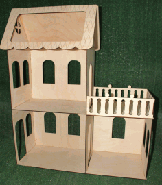 Simple Miniature Dollhouse Kit 3mm For Laser Cut Free CDR Vectors Art