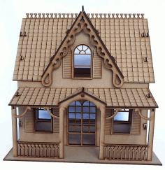 Wooden American Girl Doll House For Laser Cut Free CDR Vectors Art