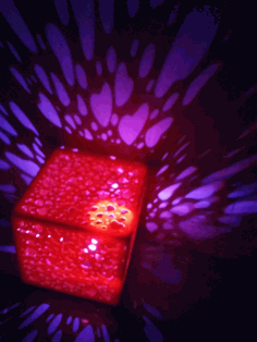 Cube Heart Night Light Lamp For Laser Cut Free CDR Vectors Art