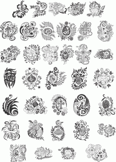 Collection Of Beautiful Patterns Free CDR Vectors Art