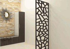 Laser Cut Pattern Panel Partition 2 Free DXF File
