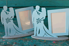 Couple Picture Frame For Laser Cut Free CDR Vectors Art