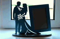 Frame For Young Couple Cnc Template For Laser Cut Free CDR Vectors Art