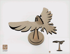 Balancing Bird 3mm For Laser Cut Free CDR Vectors Art