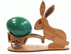 Easter Bunny Rabbit Plans For Laser Cut Free CDR Vectors Art