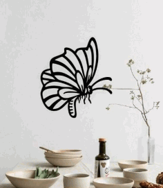 Butterfly Wall Decorand Free CDR Vectors Art