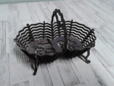 Candy Basket For Laser Cut Free CDR Vectors Art