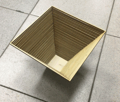 Wooden Decor Basket For Laser Cut Free DXF File