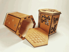 Box For Jar Of Honey For Laser Cut Free CDR Vectors Art