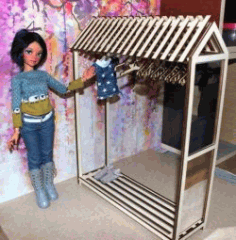 Dollhouse Hanger For Laser Cutting Free CDR Vectors Art