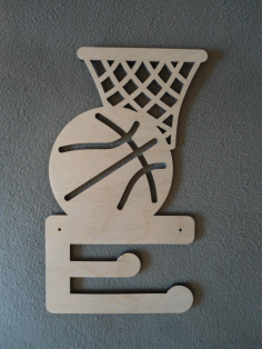 Medal Hanger For Basketball Players Plywood 6 8mm For Laser Cut Free CDR Vectors Art