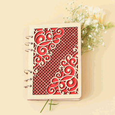 Decorative Notebook Cover For Laser Cut Free CDR Vectors Art