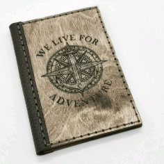 Wooden Engraved Passport Cover For Laser Cut Free CDR Vectors Art