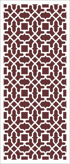 Drawing Room Baffle Pattern Free DXF File