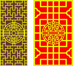 Chinese Partition Screen Free CDR Vectors Art