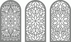 Drawing Room Decorative Screens Set Free DXF File