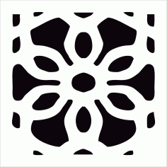 Decorative Motifs Of Flower Free DXF File