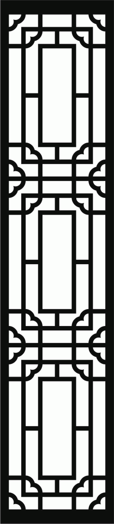 Room Divider Seamless Separator Screen Panel Free DXF File