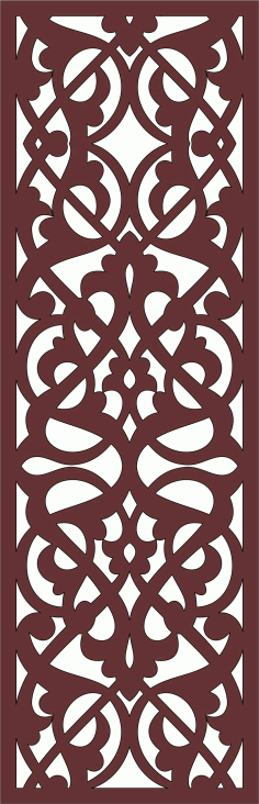 Laser Cut Divider Seamless Screen Free DXF File