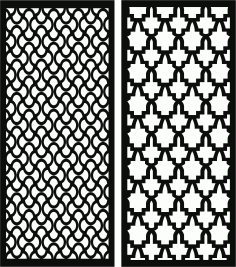 Laser Cut Seamless Separator Floral Decor Screen Free DXF File