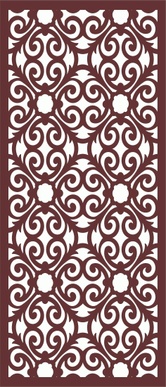 Panel Room Divider Seamless Pattern Free DXF File