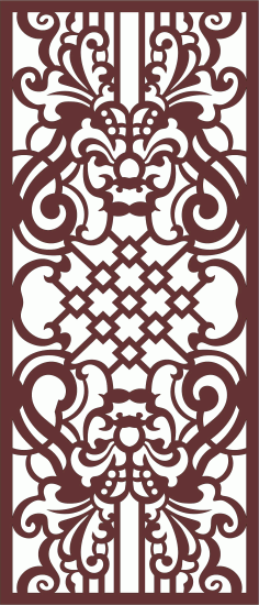 Panel Screen Room Divider Pattern Free DXF File